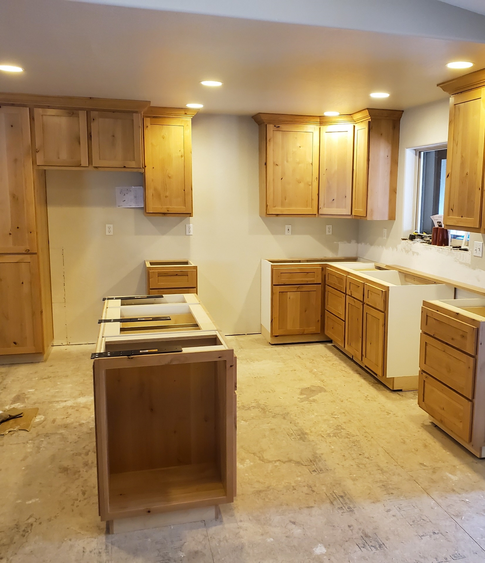Unfinished kitchen